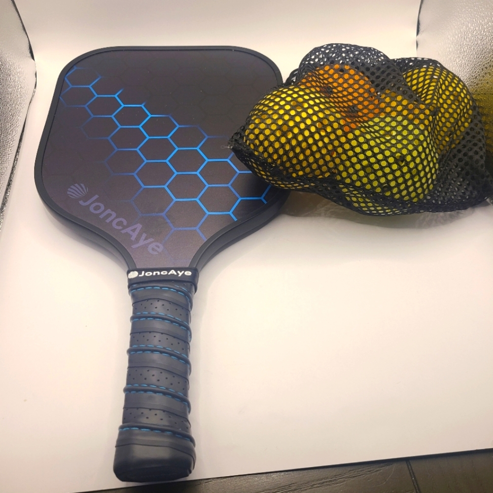 JoncAye Pickleball Paddle Racket with Balls and Bag